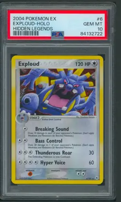 Pokemon EX Hidden Legends Exploud Holo PSA 10 - Image 1