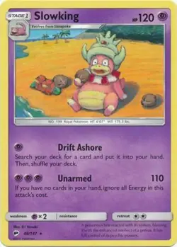 x4 Slowking - 48/147 - Rare Pokemon SM3 Burning Shadows M/NM English - Image 1