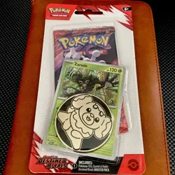 Pokemon Cards TCG Destined Rivals Checklane Booster Pack Zyrude Blister Sealed - Image 1
