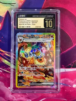 Flareon ex 202/187 Terastal Festival Japanese CGC Graded Pristine 10 Pokemon TCG - Image 1