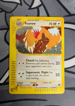 Pokemon TCG Fearow 11/165 Expedition Holo LP - Image 1