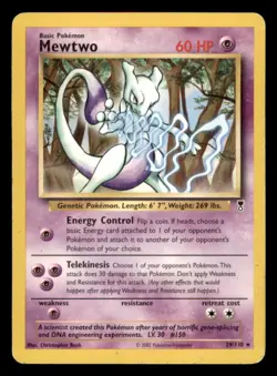 Mewtwo Rare Legendary Collection 029/110 HP Normal Pokemon - Image 1