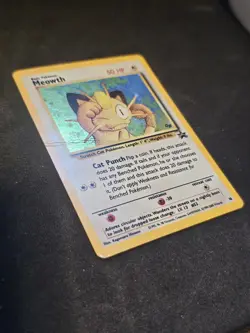Pokemon TCG Blackstar Promo Meowth 10 Holo Damage - Image 3