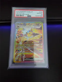 2024 POKEMON JPN SV8A-TERASTAL FEST EX SPECIAL ART RARE #209 JOLTEON EX PSA 10 - Image 1