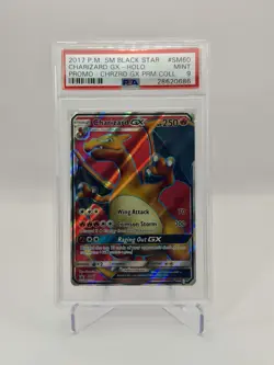 2017 Pokemon Black Star Charizard GX Premium Collection Holo Promo PSA 9 MINT - Image 1