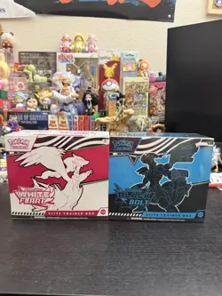 Pokemon Black Bolt & White Flare Elite Trainer Box ETB Set of 2 Sealed In Hand - Image 1