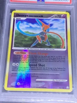 2008 POKEMON DIAMOND & PEARL LEGENDS AWAKENED 26 DEOXYS-REVERSE FOIL PSA 9 MINT - Image 3