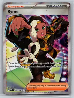 2023 Pokemon Scarlet & Violet Obsidian Flames Ryme #221/197 - Image 1