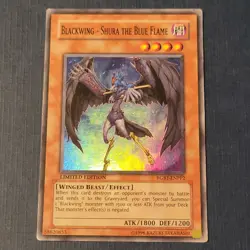Yu-Gi-Oh! Blackwing Shura the Blue Flame RGBT-ENPP2 Limited Ed. MP *FREE SHIP* - Image 1