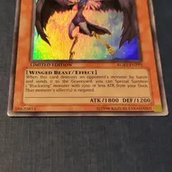 Yu-Gi-Oh! Blackwing Shura the Blue Flame RGBT-ENPP2 Limited Ed. MP *FREE SHIP* - Image 3