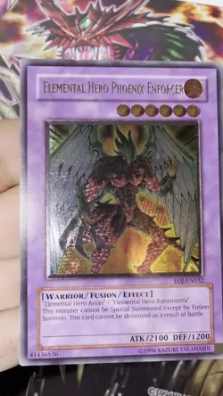 Yu-Gi-Oh! Elemental Hero Phoenix Enforcer EOJ-EN032 Ultimate Rare - Image 2