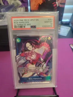 ONE PIECE OP07-500 YEARS IN THE FUTURE 051 BOA HANCOCK ALT ART PSA 10 ENGLISH - Image 1