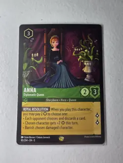 Disney's Lorcana TCG Anna Diplomatic Queen 85/204 Shimmering Skies Regular Card - Image 1