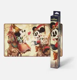 Disney Lorcana TCG Foil Playmat Mickey Mouse & Minnie Mouse Non-Slip Standard - Image 1