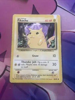 PIKACHU - 58/102 - Base Set - Pokemon Card - HP - Image 1
