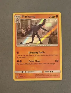 Pokemon TCG Machamp 13/18 Holo Card Detective Pikachu NM/M - Image 1
