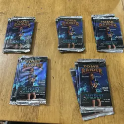 Tomb Raider Lara Croft Collectible Card Game -3 Booster Packs, Never Opened - Image 1