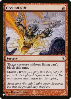 Ground Rift - The List Light Play, English Magic the Gathering MTG The List - Image 1