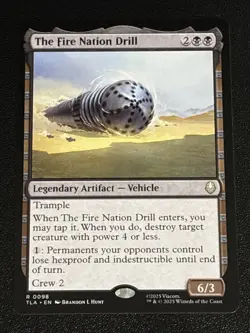 MTG Avatar: The Last Airbender The Fire Nation Drill 0098 NM Rare - Image 1