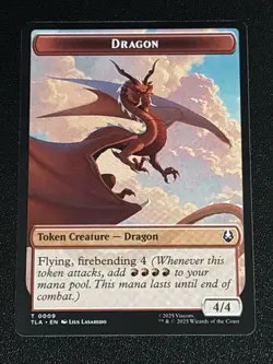 MTG Avatar: The Last Airbender Dragon/Food Double-Sided Token 0009/0019 NM - Image 1