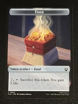 MTG Avatar: The Last Airbender Dragon/Food Double-Sided Token 0009/0019 NM - Image 2