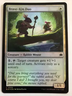 MTG Bloomburrow Brave-Kin Duo Foil 0003 NM - Image 1