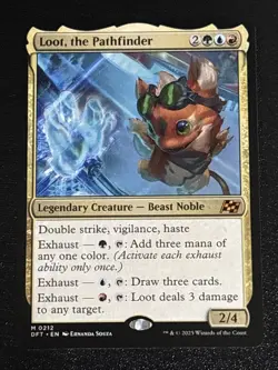 MTG Aetherdrift Loot, the Pathfinder 0212 NM Mythic - Image 1