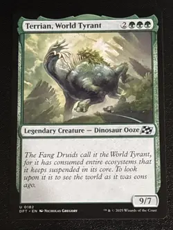 MTG Aetherdrift Terrian, World Tyrant 0182 NM - Image 1