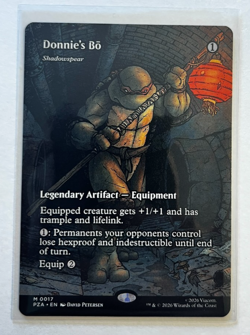 MTG – TMNT – Donnie's Bo Borderless - Mythic 0017 (Shadowspear) - Image 1