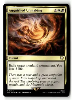 1x MTG Anguished Unmaking NM Normal R Commander: The Lord of the Rings - Image 1