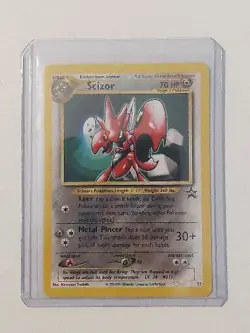 SCIZOR BLACK STAR PROMO 33 Pokemon WOTC NM - Image 1