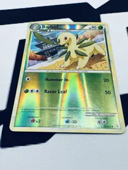 Pokemon Heart Gold & Soul Silver Reverse Holo Bayleef 35/123 - Image 3