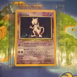 Pokemon Mewtwo Base Set Holo Rare English 1999 WOTC NEAR MINT 💎 grade worthy - Image 1