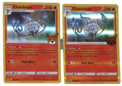 Pokemon Trick Or Trade Booster Chandelure 026/196 Holo Rare Halloween 2022 - Image 1