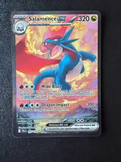 POKEMON TCG - JOURNEY TOGETHER - SALAMENCE EX 187/159 - Image 1