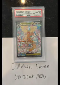 2026 POKEMON ASC EN ASCENDED HEROES #290 MEGA DRAGONITE EX PSA 10 SIR - Image 1