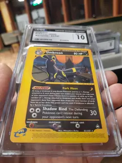 Umbreon Aquapolis Cgc 10 Gem Mint 41/147 Pokemon 2003 Non-Holo Rare Card Graded - Image 2