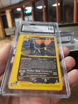 Umbreon Aquapolis Cgc 10 Gem Mint 41/147 Pokemon 2003 Non-Holo Rare Card Graded - Image 3