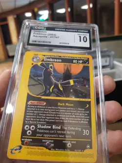 Umbreon Aquapolis Cgc 10 Gem Mint 41/147 Pokemon 2003 Non-Holo Rare Card Graded - Image 4