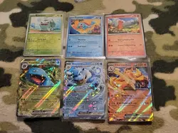 Lot Of 6 Pokemon Tcg Cards Venusaur Blastoise Charizard EX Charmander... - Image 1
