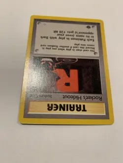 Pokemon Rocket's Hideout Team Rocket Trainer Stadium 1st Edition Card 63/64 2000 - Image 2