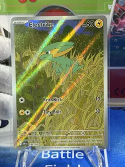 Electrike 196/182 Destined Rivals Full Art Illustration Holo Pokemon Card TCG - Image 3