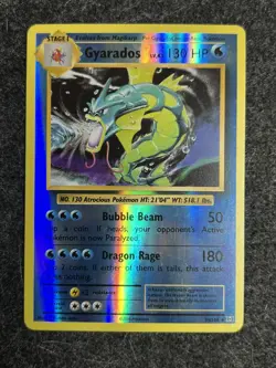 Gyarados Reverse Holo Card 34/108 Pokemon TCG Cards - Image 1