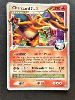 Pokemon TCG Charizard G LV.X DP45 Black Star Promo Card Holo HP - Image 1