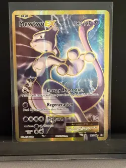Mewtwo EX Full Art Ultra Rare XY Evolutions 103/108 Psychic Holo Pokemon Card - Image 1