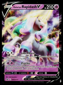 Galarian Rapidash V - Holo #SWSH111 Pokemon SWSH Sword Shield Promo Cards NM - Image 1