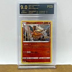 2022 Pokemon Go Rev. Foil #010 Charizard FCG Mint 9.0 Card Stage 2 - Image 1