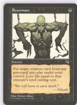 MTG Reanimate (151) *Non-Foil* Base Tempest 1997 MT/NM Free Ship - Image 1