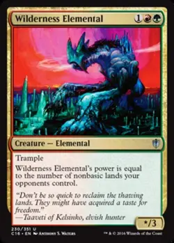 MTG-4x-Near Mint, English-Wilderness Elemental-Commander 2016 - Image 1