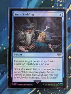 MTG Stern Scolding FOIL - NM - Lord of the Rings - Image 1
